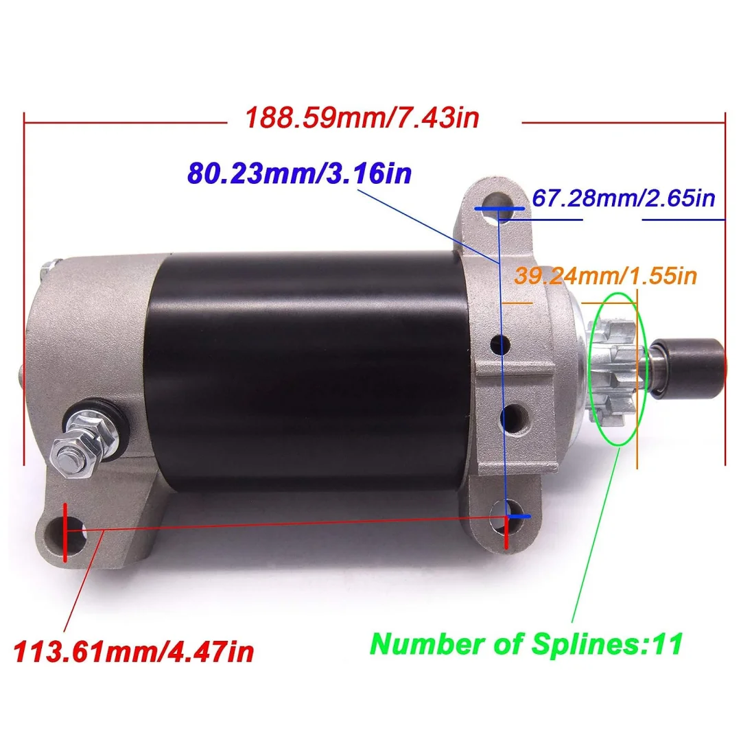 SMF Starter Motor for YAMAHA Outboard Engine Hidea Parsun 4Stroke 15HP 20HP F20MSH F20PLH F20PLR 6AH-81800-00 6AH-81800-01