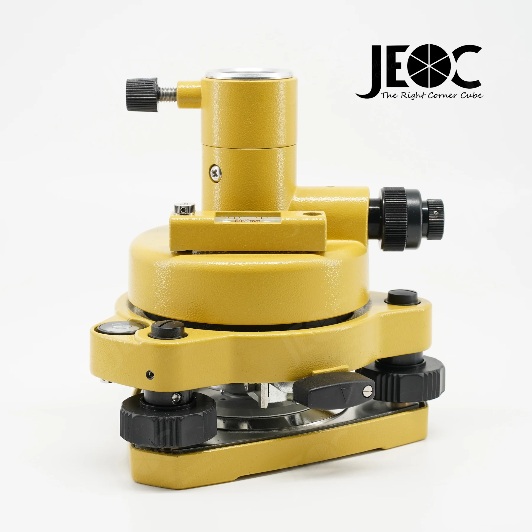 JEOC Tribrach & Adapter, Japanese Style with Optical Plummet, Yellow Gray Black, Land Surveying Equipment Accessories