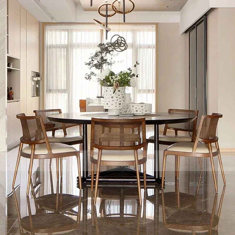 Living Room Chairs Kitchen Chair Dining Minimalist Cafe Modern Home Furniture Bed Duvet Chaise Salle a Manger Hotel Fashionable image 2