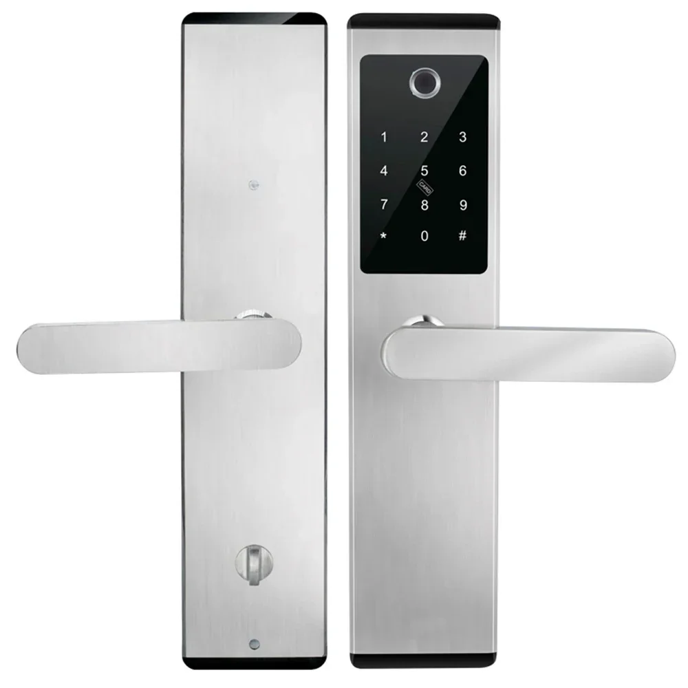 Stainless Steel Security Electronic Smart Biometric Fingerprint Door Lock With BLE Wifi TTlock App for Home