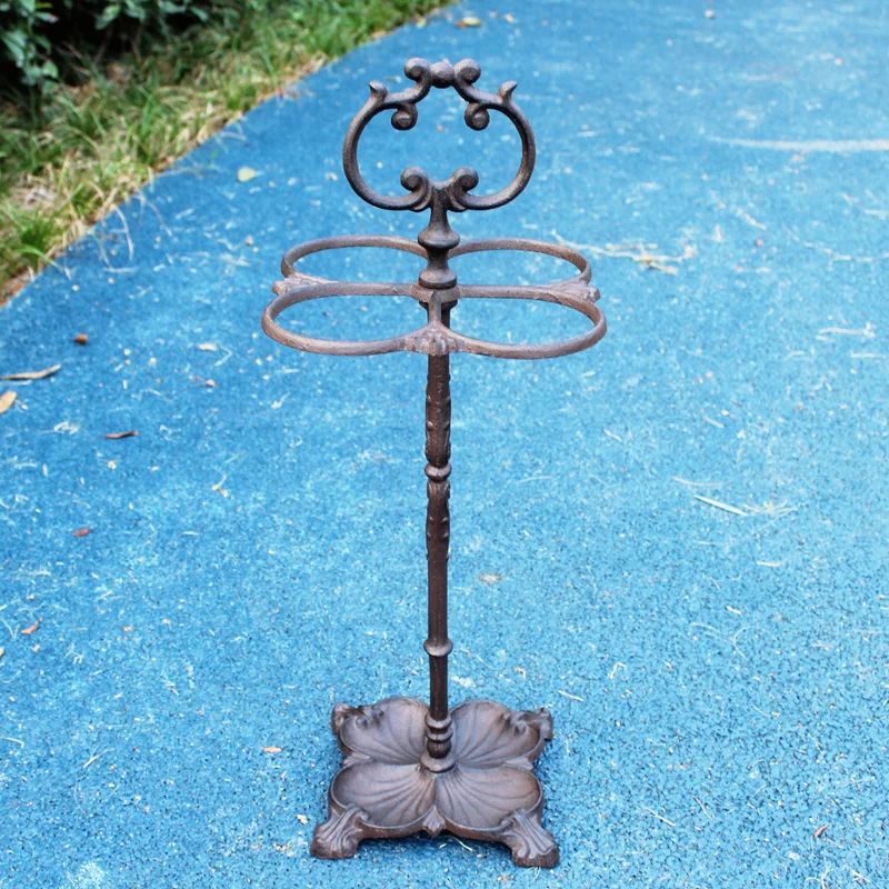 

Cast iron umbrella stand, household and commercial umbrella bucket, hotel lobby entrance umbrella holder