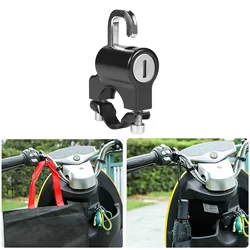 Universal Motorcycle Handlebars Helmet Hook Lock Durable Metal Anti-theft Security Motorcycle Bicycle Helmet Cable Locks