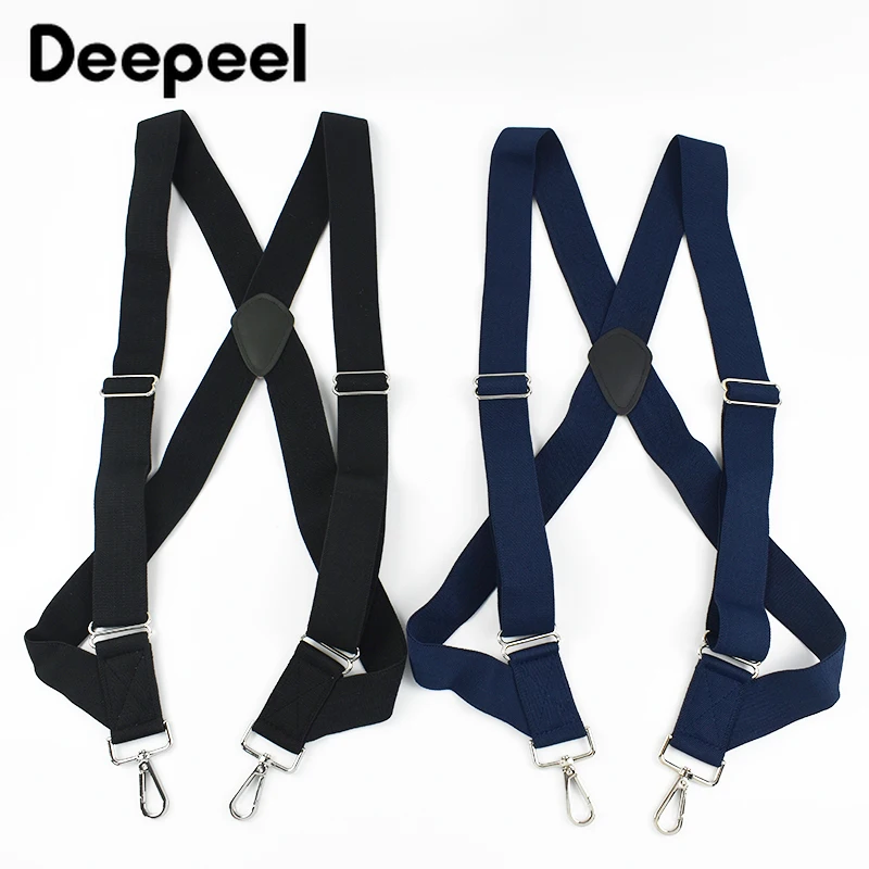 

1 шт. Deepeel 3,5*125 см, подтяжки для взрослых и мужчин, 2 зажима, мужские подтяжки, брюки, костюм, подтяжки, металлический крючок, сделай сам, уличный бандаж, аксессуары