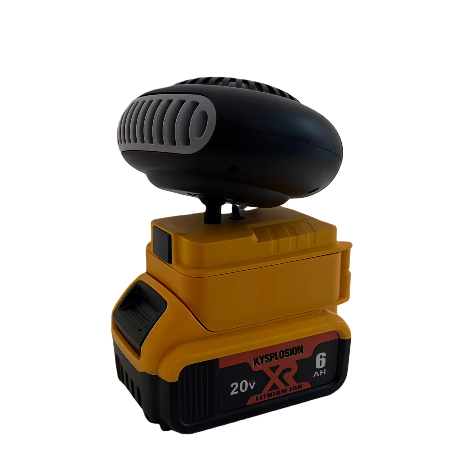 Car Heater ABS Portable Car Window Defogger Small Space Heater for Electric Tricycles Cars Office Indoor for Dewalt 20V battery