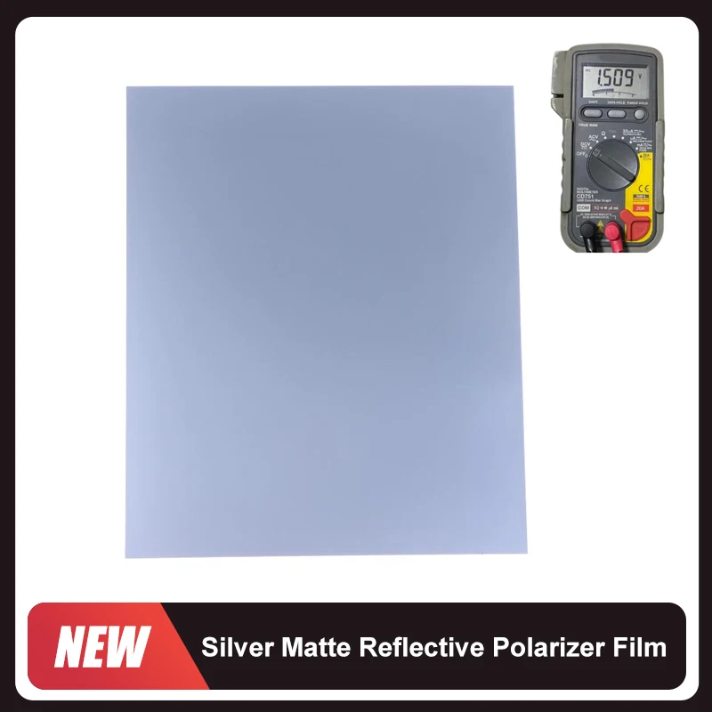 Silver Matte Reflective Polarizer Film Repair Caculator Tester Game Auto Electric Motorcycle Remote LCD Display Repairing Sheet