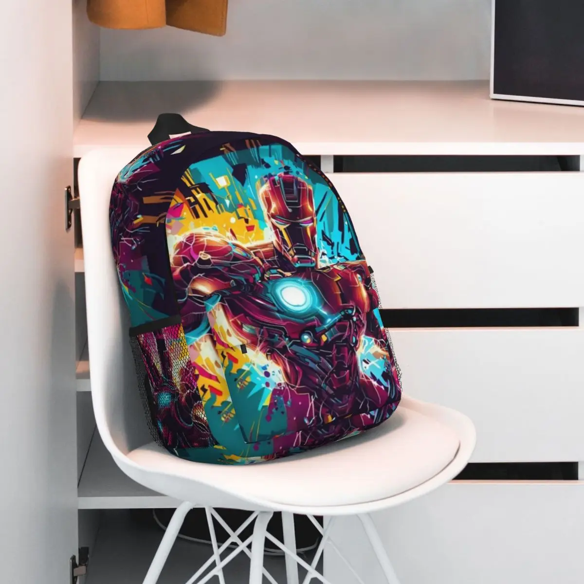 Iron Man nieuwe mode hoge capaciteit waterdichte universiteitsrugzak trendy laptop reisboekentas 15 inch