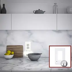 Duplex Electrical Outlet Replaces Plugboard Plug-In  Electrical Receptacle Wall Plate With LED Night Lights - Auto On/Off Sensor