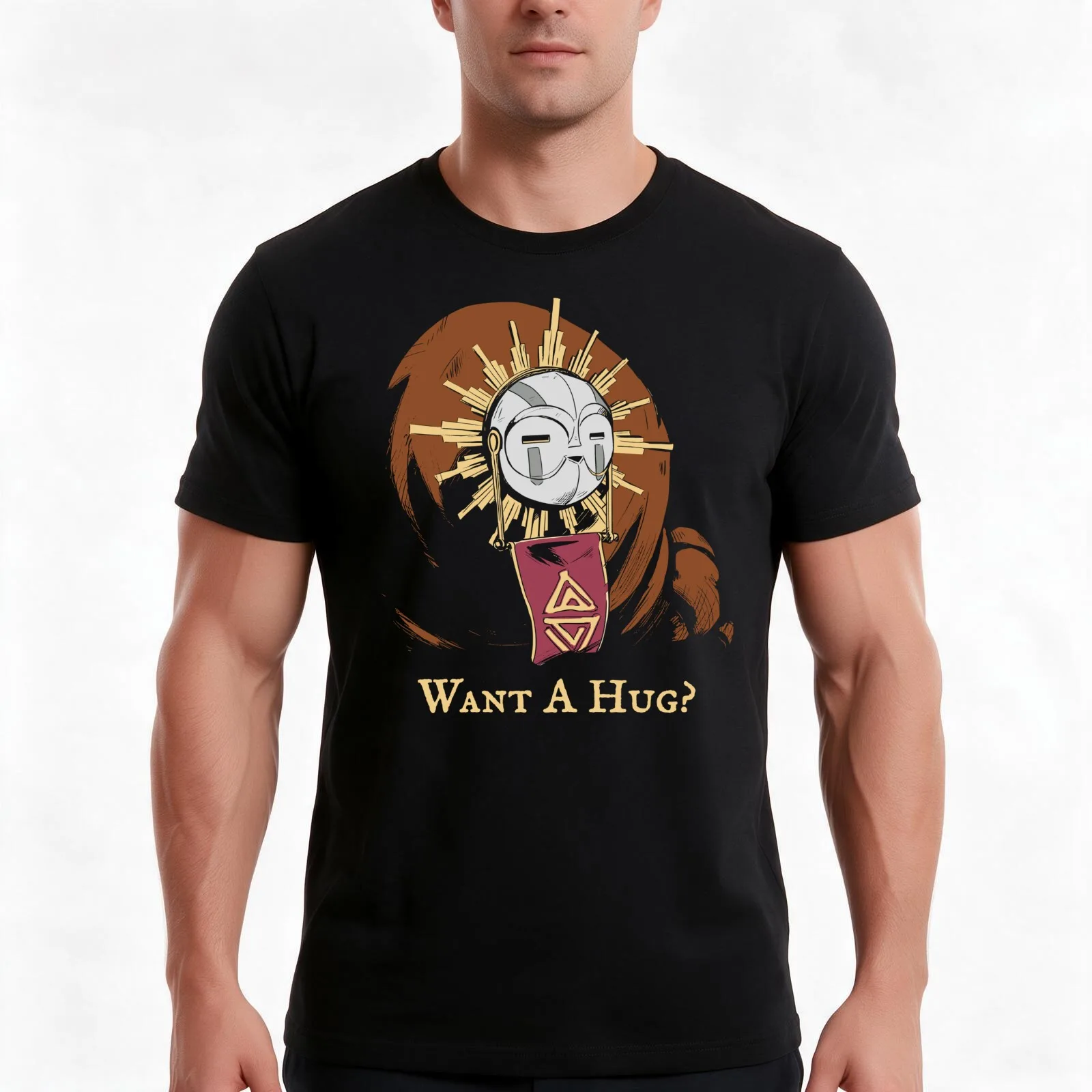 Want A Hug Esquie Clair Obscur Expedition 33 Gamer Quotes Vintage 90s Fan Art T-Shirt, Summer Casual Cotton Tee, 100% Cotton