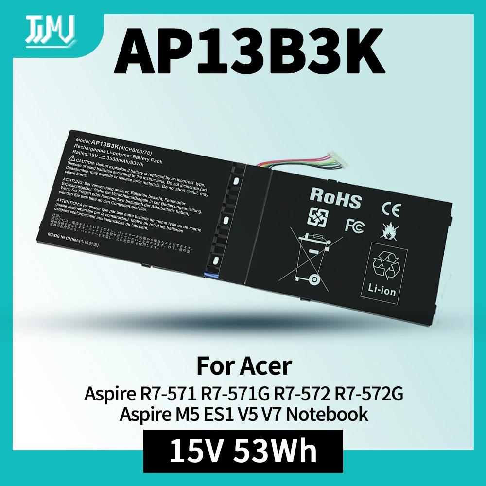 AP13B3K AP13B8K Laptop Battery for Acer Aspire V5-472G ZQK V5-472 V5-573 V7-482 V7-482P M5-583P V5-572P V5-572G R7-571 V5-572G