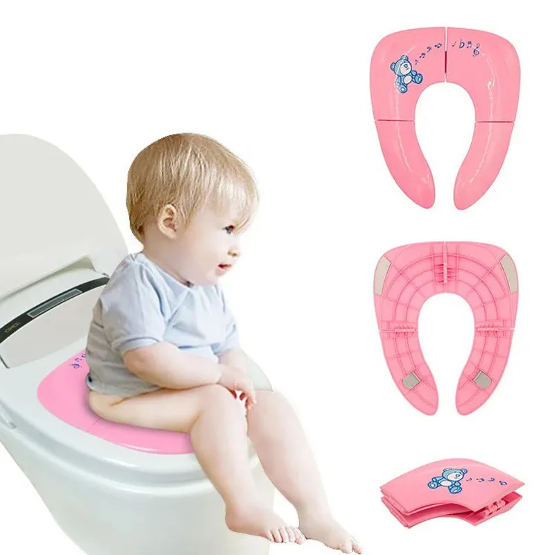 1pcs Baby Travel Folding Potty Seat toddler portable Toilet Training seat children urinal cushion children pot chair pad /mat