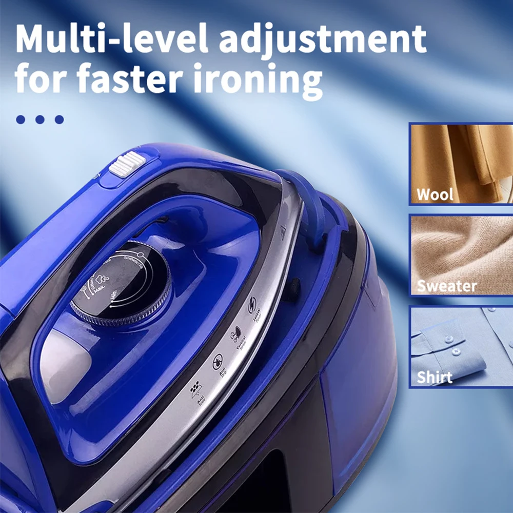 WHDPETS Steam Iron 220V EU Plug 1.2L Portable Household Electric Iron 2400W Multi-level Adjustment For Fast Ironing Clothes Iron