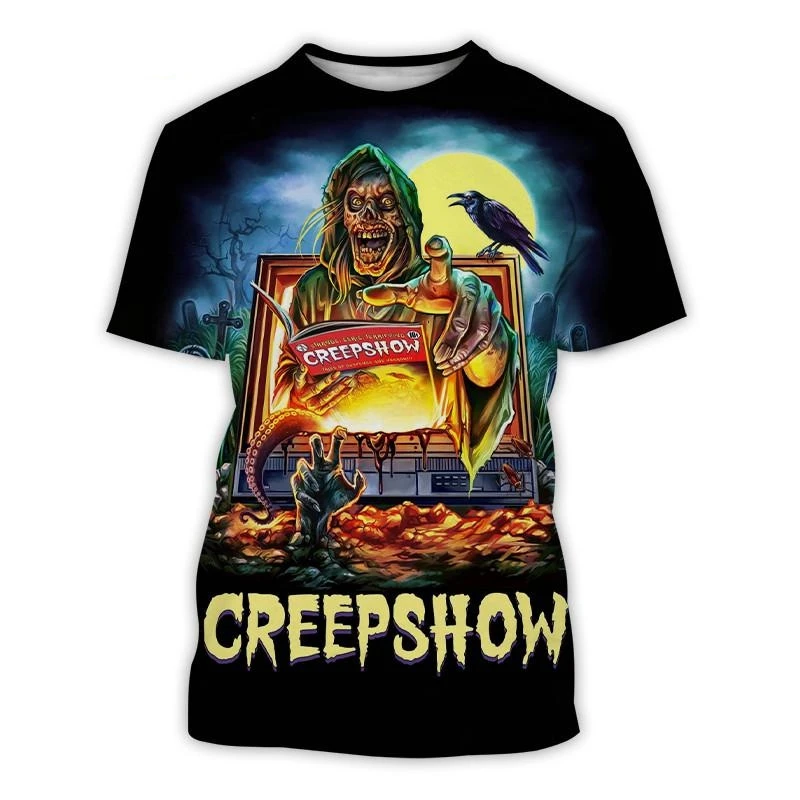 Summer New Horror Movie T-shirt 3D Print T-shirt Personalized Hip-hop Men and Women Casual Fashion T-shirt Harajuku Top 100-6XL