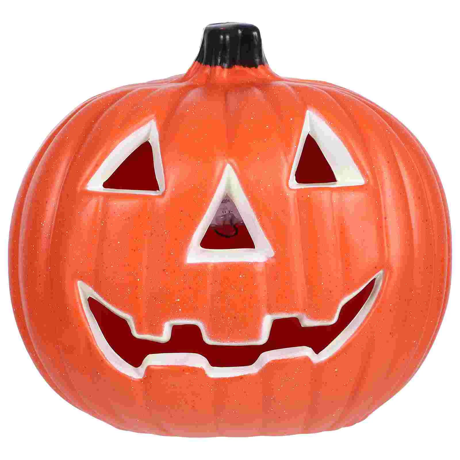 

Hollow Out Jack-o-lantern Pumpkins Outdoor Decor Party Supply Light Wreath Halloween Plastic Decoration