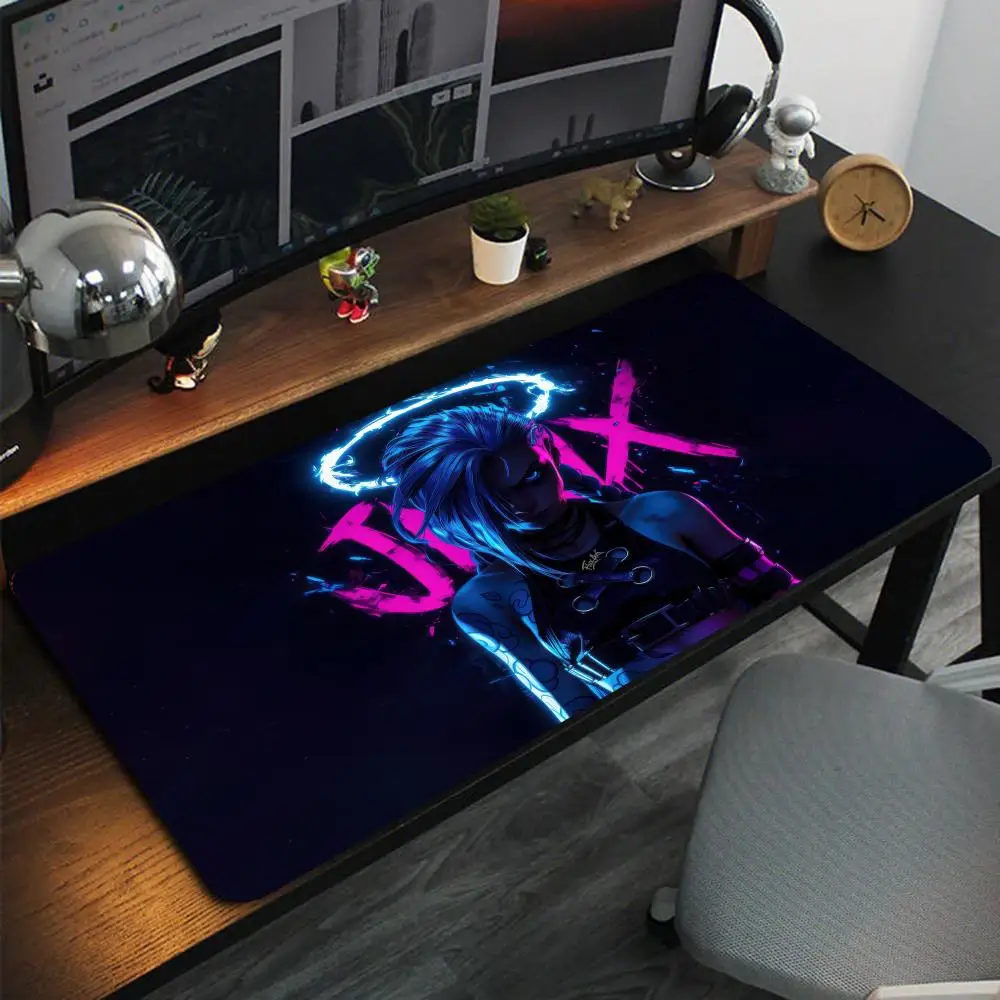 

Anime Games Jinx Mouse Pad Large Computer Office Game Table Mats XXL Rubber Anti-slip Gaming Keyboard Mousepads Long Desk Pads