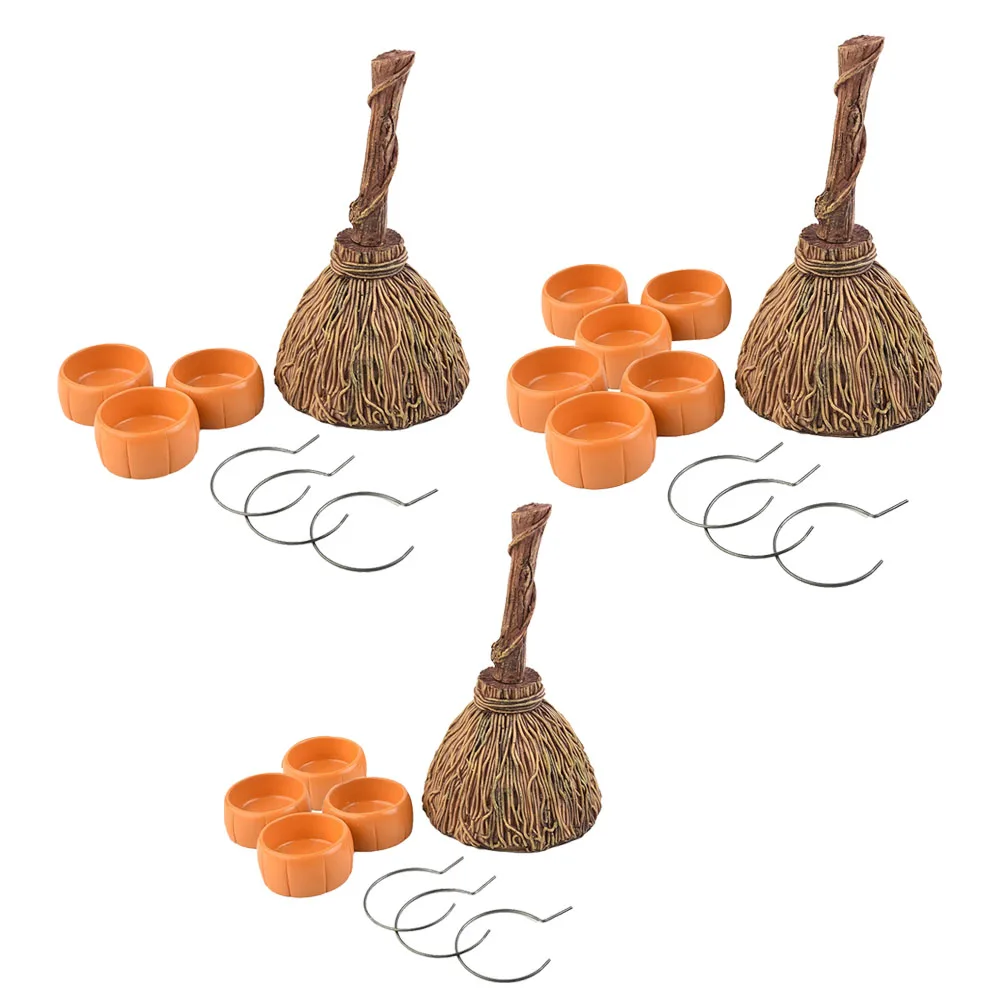 

Halloween Broom Pumpkin Cups Halloween Party Is Perfect For Weddings Special Occasions Or Everyday Meals Resin Four Cups