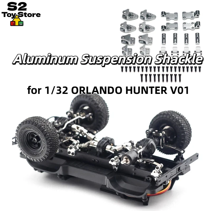 

Orlando Hunter 1:32 V01 Light Truck LZ0056 Aluminum Alloy Leaf Spring Hanger Suspension Upgrade Components For RC Model Car