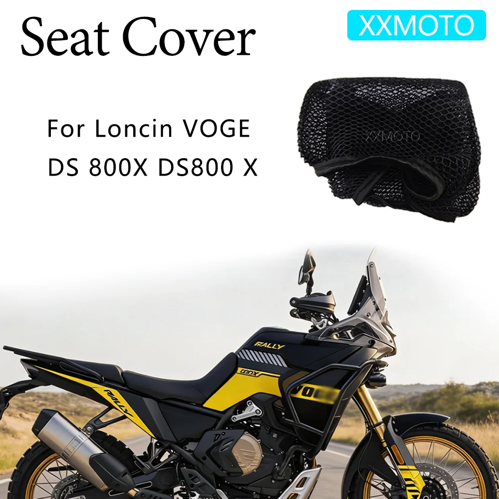 

For Loncin VOGE DS 800X DS800 X Motorcycle Seat Cover Heat Insulation 3D Mesh Fabric Breathable Non-Slip