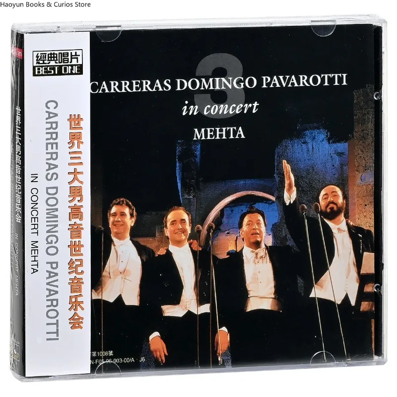 Three Tenors: The Concert of the Century (CD)、1CD、17 lagu.、CARRERAS DOMINGO PAVAROTTI dalam konser MEHTA