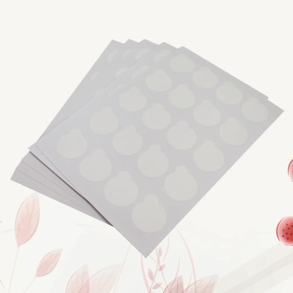 100 pcs Eyelash Glue Palette Stickers Disposable Adhesive Dots For Lash Extension Small Size Per Piece 5 Pack Gaskets For