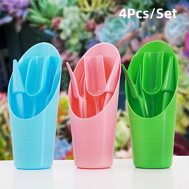 4pcs Flower Growing Tool Set, Tools for Home Plant Cultivation And Maintenance, Mini Garden Tools, Succulent Planting Kit