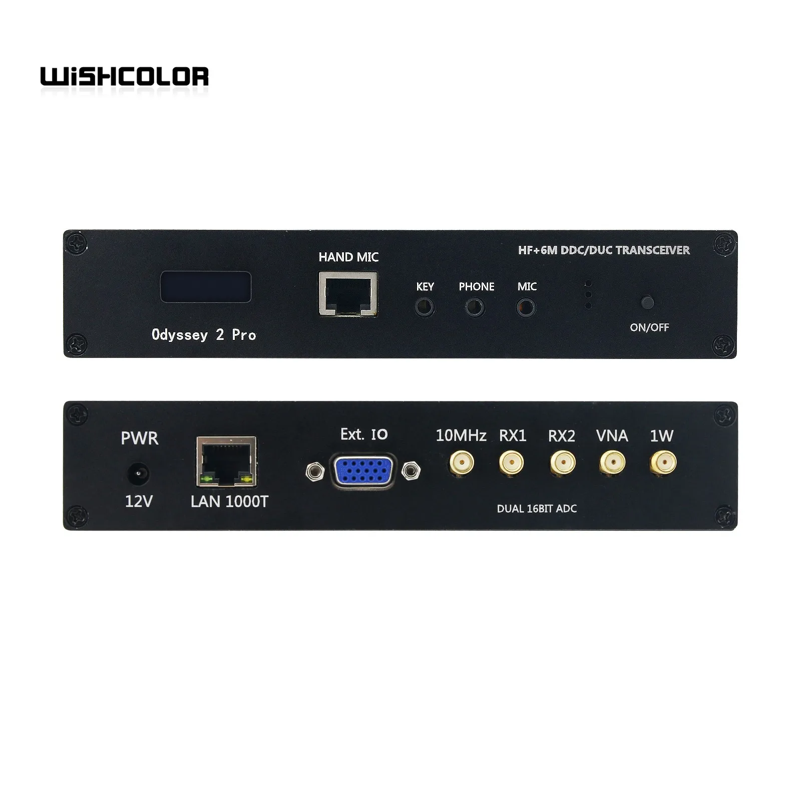 Wishcolor para Odyssey 2 Pro, transceptor SDR de Adquisición Directa Dual de 16 bits, Radio Amateur sin walkie-talkie