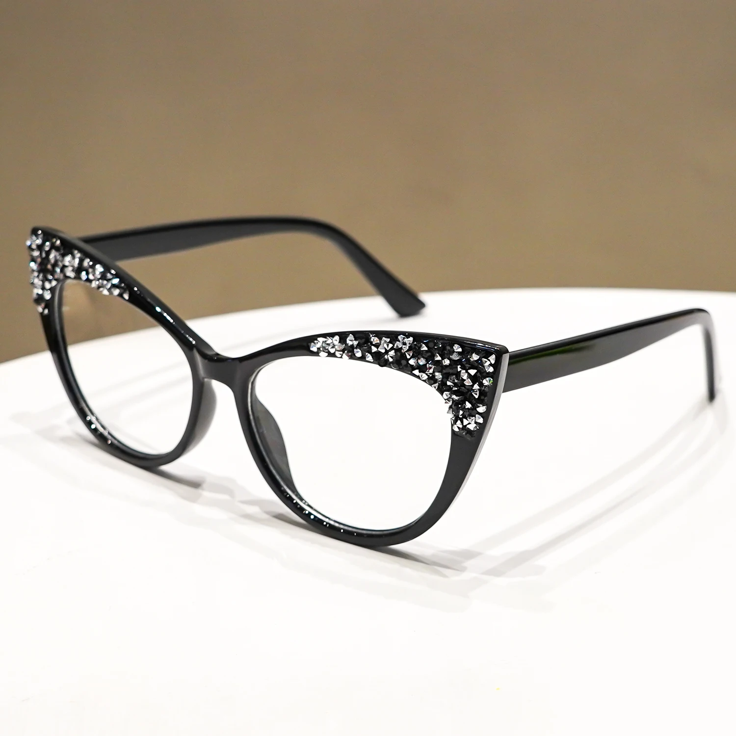 Schicke Retro-Cat-Eye-Lesebrille für Damen und Herren, Vollformat, modische Brille, dekorativ, Alltagskleidung, +1,0 bis +3,5 – Detail 8