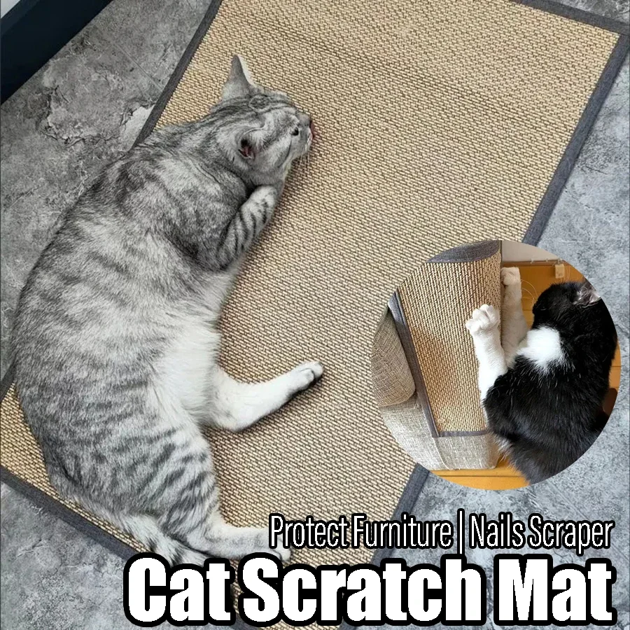 

Bamboo Cat Scratch Mat Wear-resistant Sofa Furniture Protecter Cat Scratching Board Cat Paws Sharpen Massage Self Pet Supplies