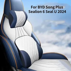 For BYD Song Plus Sealion 6 Seal U 2024 Microfiber Leather Headrest Seat Headrest Neck pillow Cushion Neck Headrest Accessories