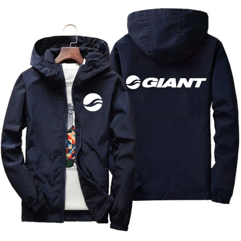 GIANT Men Thin Jacket Fashion Cycling Waterproof Sun Protection Jacket Fitness Harajuku Running Casual Sportwear Tops