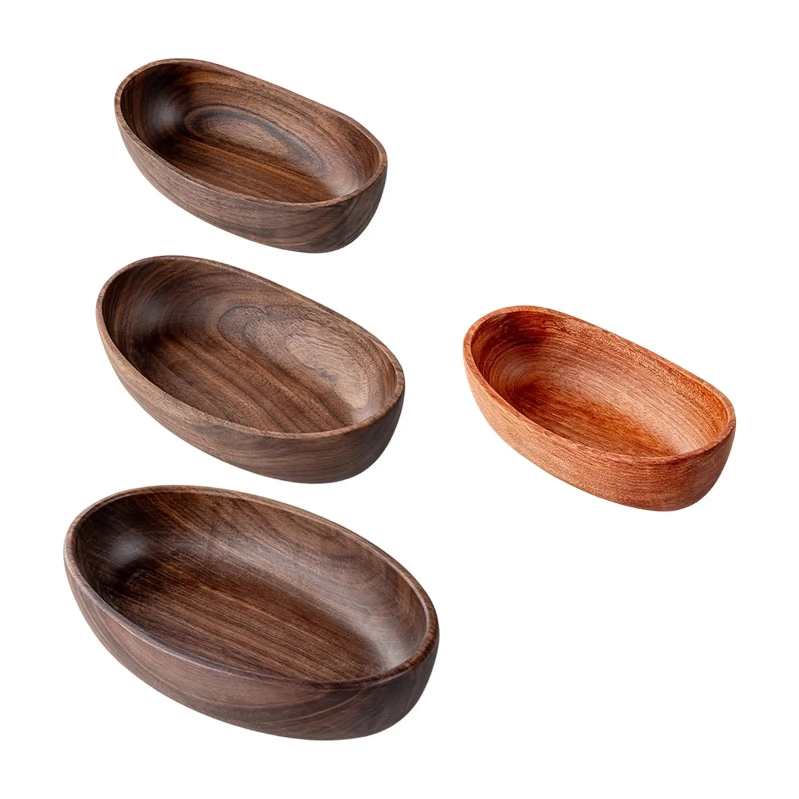 Decorative Tray Wood Grain Candle Holder Organizer Bowl for Table Centerpiece Home Farmhouse Decor