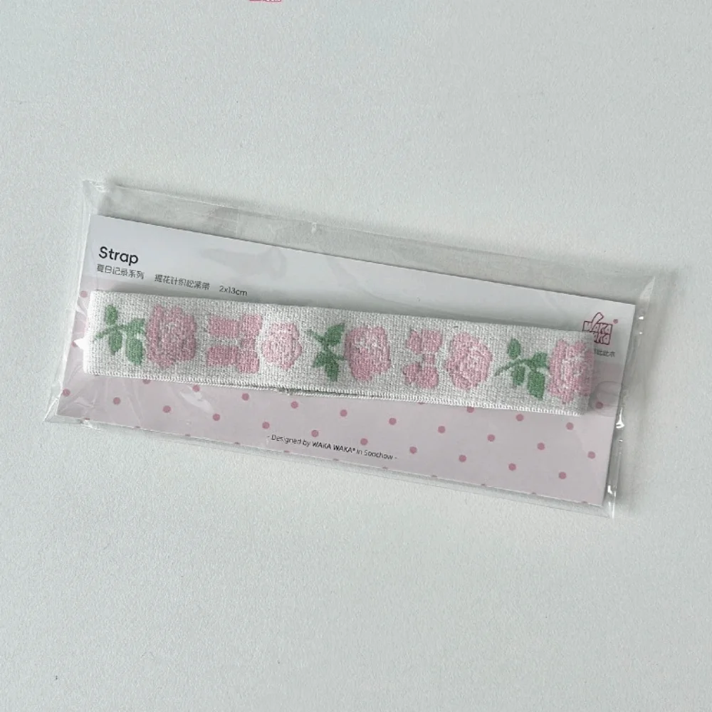 Adjustable Journal Elastic Band Anti Bulging Design Jacquard Knit Notebook Closure Band A7/M5 Storage Function