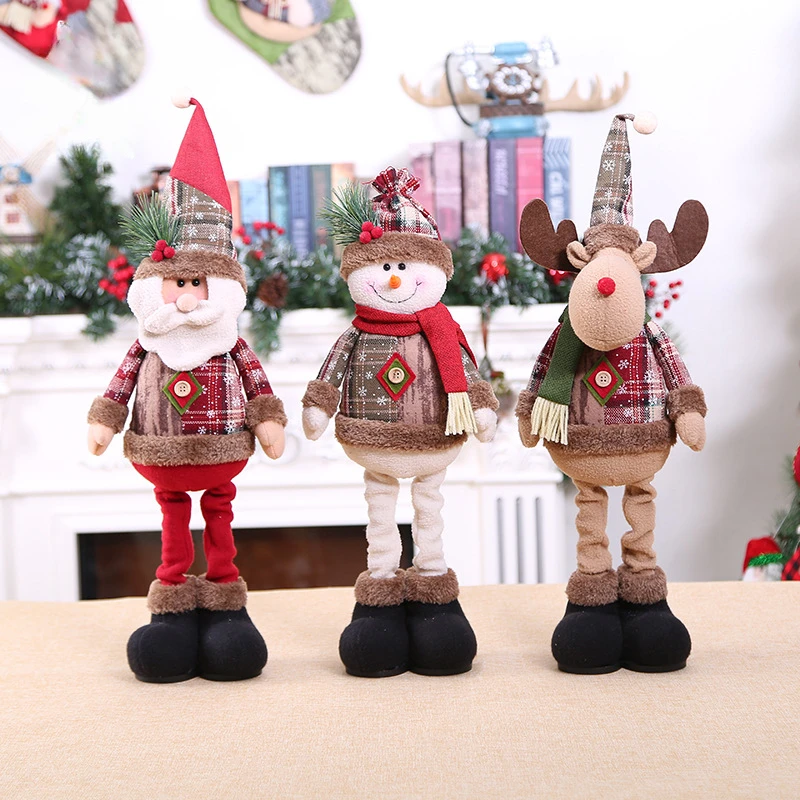 

Christmas Decoration Festive & Party Supplies Christmas Santa Snowman-Reindeer Christmas Decoration Leg Table Mantel Decoration