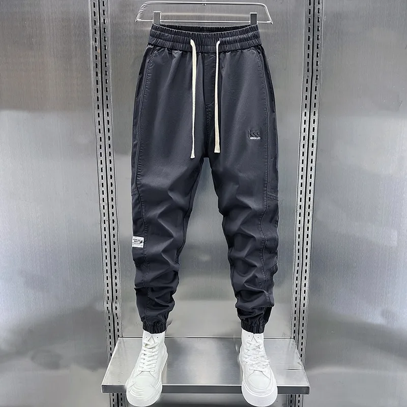 Autumn Joggers Men Cotton Cargo Pants Korean Outdoor Pocket Sweatpants Daily Hip-hop Trousers Fashionable Men's Clothing New