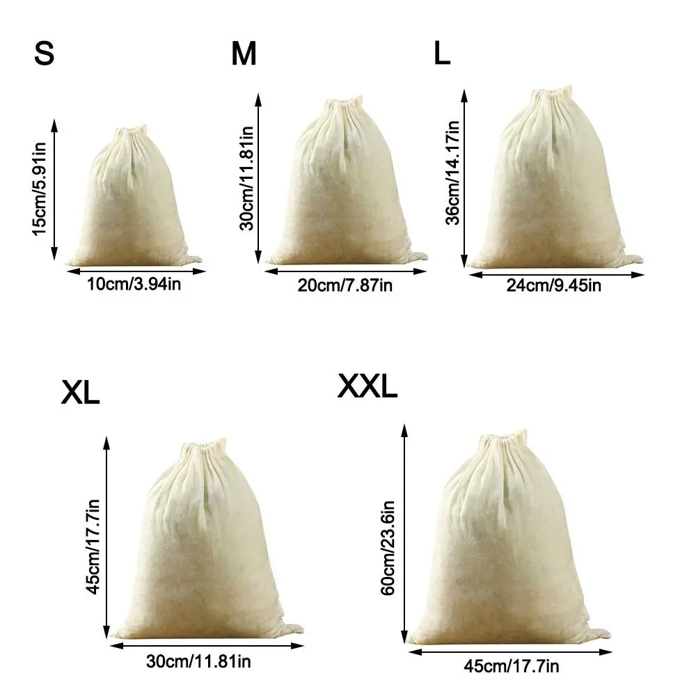 アンチブロッキングキッチン食品フィルターネット再利用可能な巾着野菜詰め物スクイズバッグ綿お手入れが簡単なフィルターバッグ