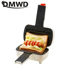 DMWD Electric Toaster Automatic Bread Oven Double-side Heating Sandwich Waffle Maker Breakfast Machine Baking Tool 220V