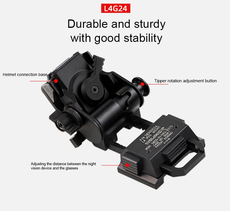 Helmet Bracket JH L4G24 Metal Dump Truck for PVS15 PVS18 GPNVG18 Night Vision Device