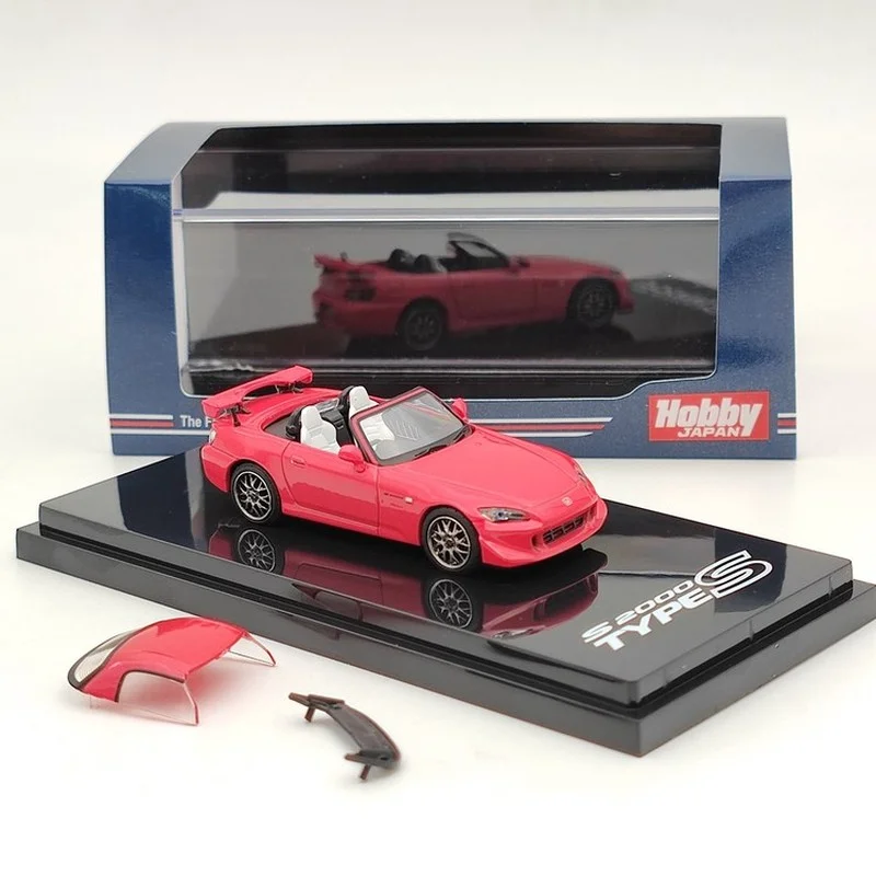 Diecast 1/64 Scale Honda S2000 Type S AP2 Model Car Simulation Alloy Play Vehicle Adult Collection Display Gifts for Children