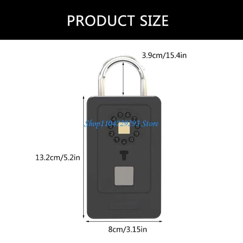 Y2GD Multifunction Lockboxes Lock Box Wireless Lockboxes Metal for Garage or Car Use