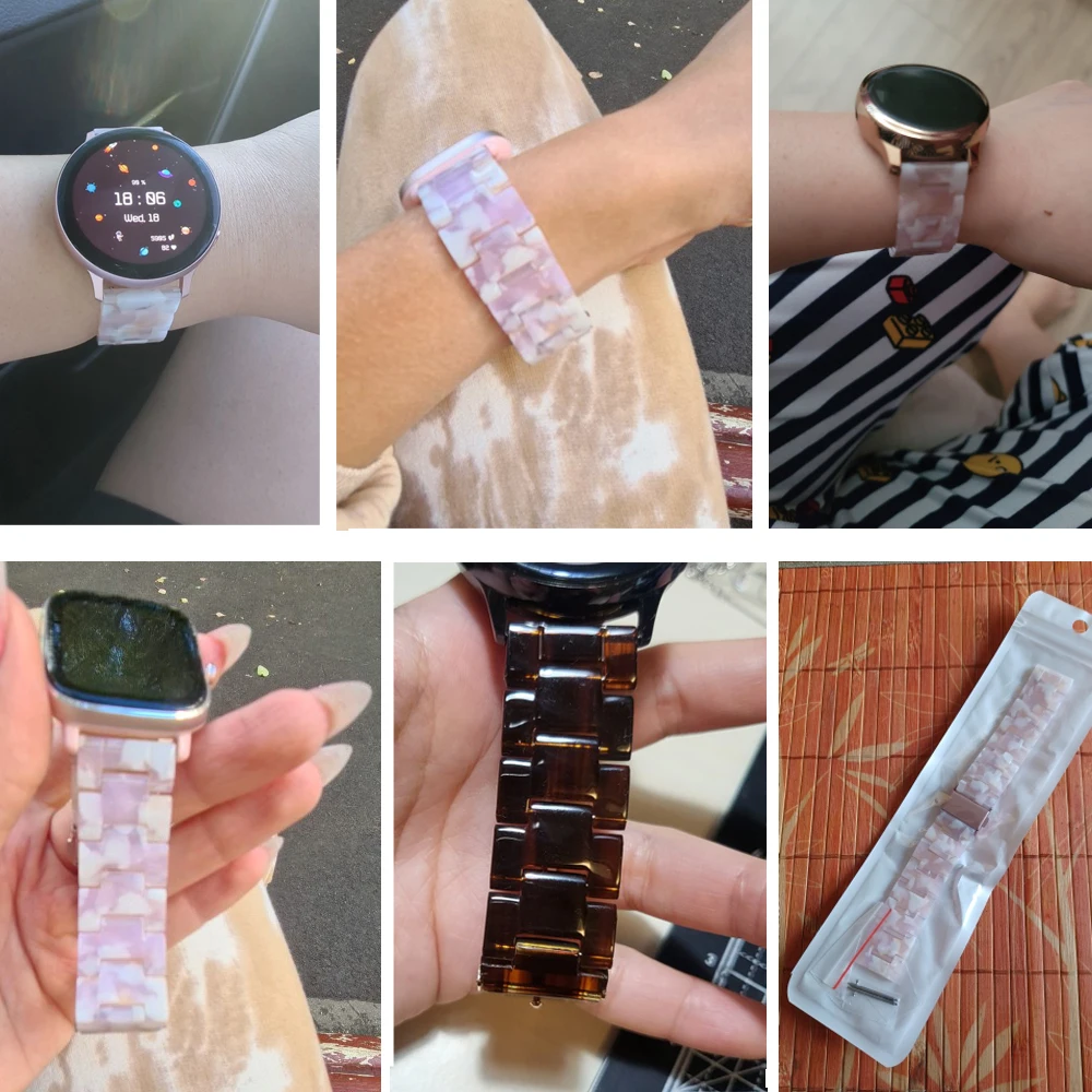 Replacement 20mm Smartwatch Strap For Xiaomi Huami Amazfit GTS 2/3/4 Resin Watchband Amazfit GTR 42MM/GTS2-4 Mini/BIp U Bracelet