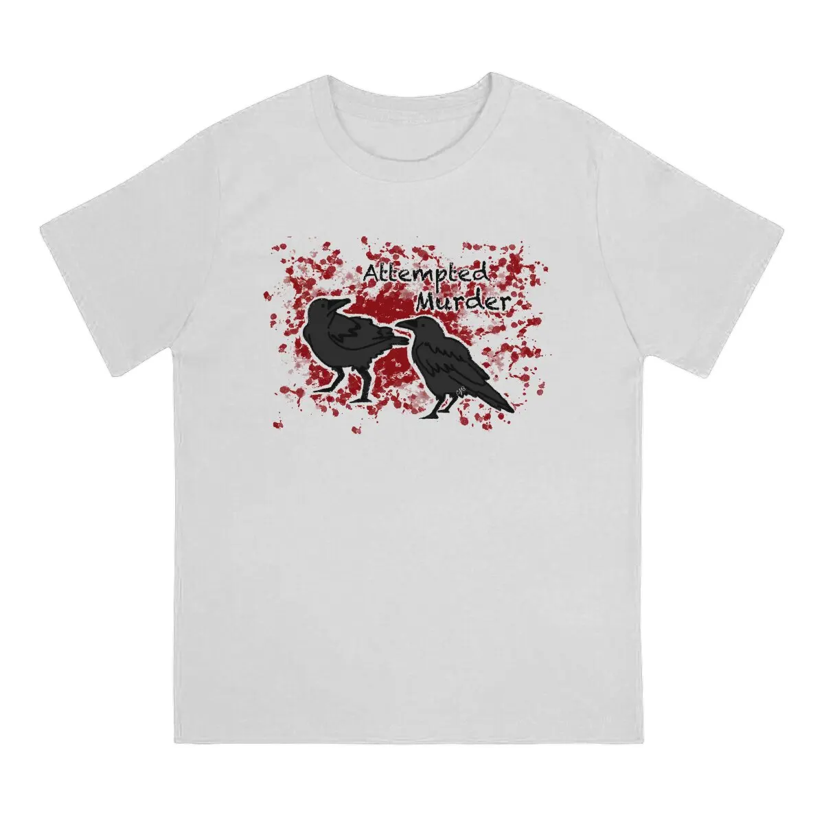 Crazy Casual TShirt Attempted Murder Style Tops Casual T Shirt Male Short Sleeve Unique Gift Idea