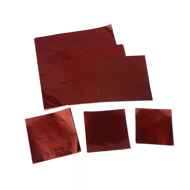 

100 шт., оберточная бумага из алюминиевой фольги для кофе, свадебная упаковочная бумага для шоколада, листы бумаги для свадебной вечеринки, упаковка конфет