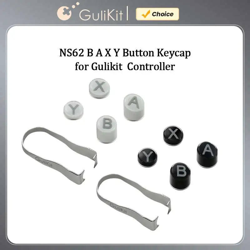 Gulikit NS62 B A X Y Tastenkappen für Gulikit ES, KK3, TT Serie Spielcontroller für Switch-Layout Ersatz-Spielzubehör