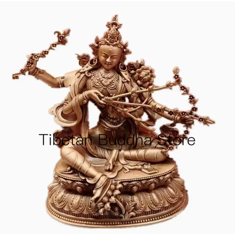 Imagem -05 - Xizang-buda Estátua Hall Ming Buda Mãe Pequeno Cobre Dharma Protector Ming 12cm