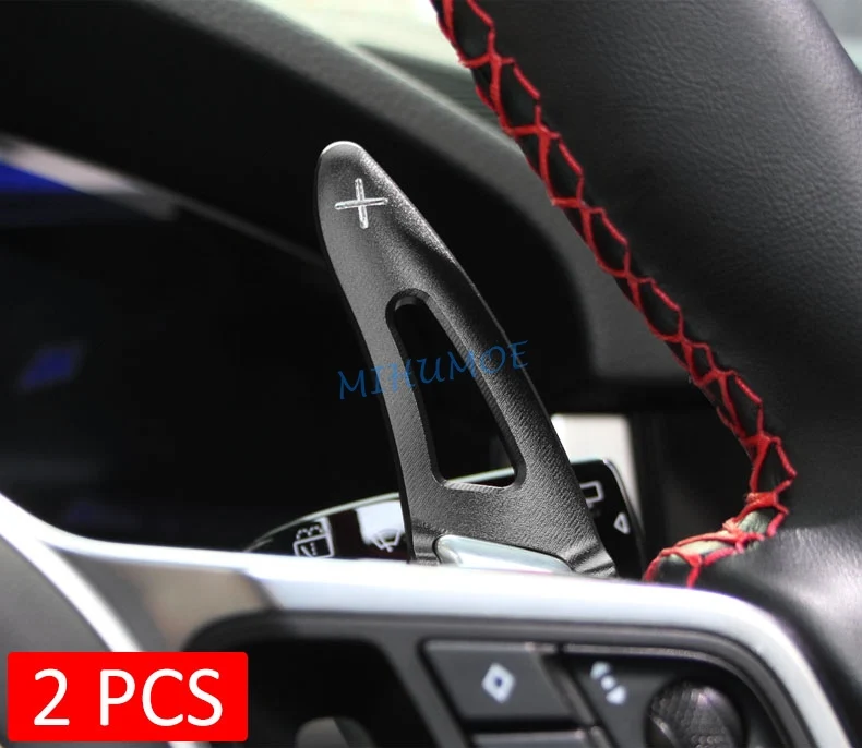 Interior Steering Wheel Paddle Shifter Extension Accessories For Porsche Macan Cayenne Panamera 718 Boxster Cayman Spyder Black