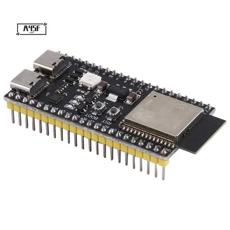 

A45F-ESP32-S3 N16R8 Макетная плата для сварки с USB-кабелем Модуль 2,4G Wi-Fi BT ESP32-S3 WROOM1 N16R8 44Pin Type-C ESP32-S3
