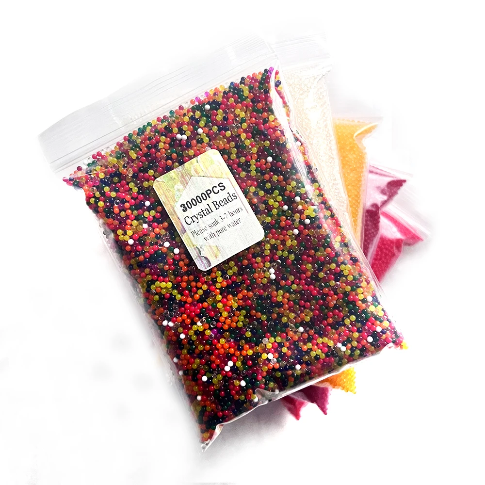 30000 шт./упаковка, цветные полимерные бусины для украшения дома