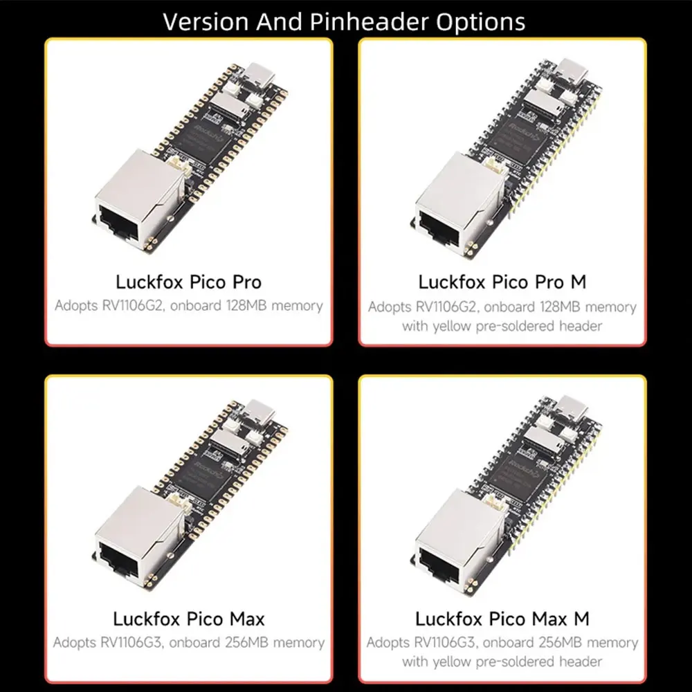 Imagem -06 - Luckfox Pico Pro Max Linux Raspberry pi Pico Rockchip ai Board Arm Cortex-a7 Risc-v Melhor Que Raspberry pi Pico