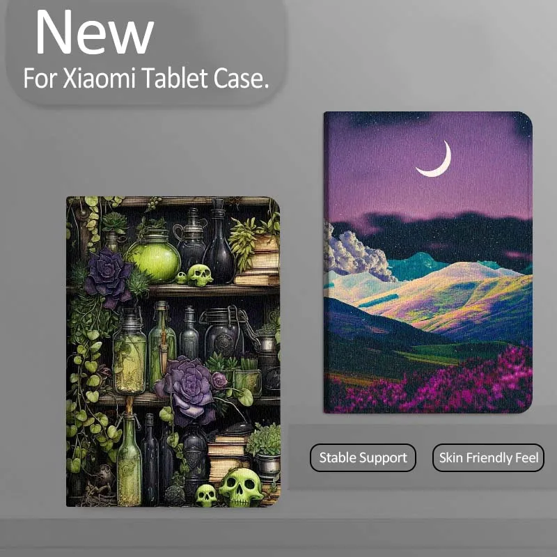 

Starry Moon Mountain Flower Tablet Case For Xiaomi Redmi Mini Pad SE K 2 4 5 6 7 8 2023 2025 11 8.8 11.2 10.1 Pro Gift