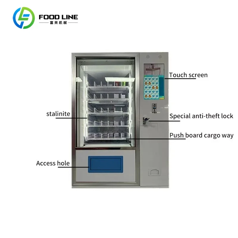 Intelligent Snack Drink Vending Machine With Refrigerated Locker 24H Unmanned Snack Station Cabinet