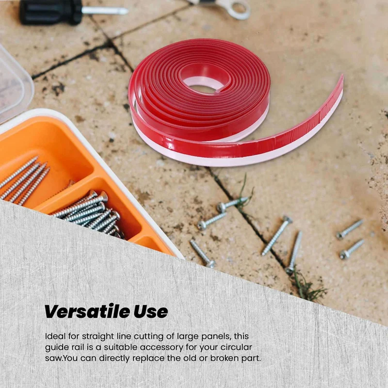 TOP 2Pcs 300Cm Guide Splinter Guard Replacement Strip For Track Saw Guide Rail Splinter Guard Power Tool Accessories